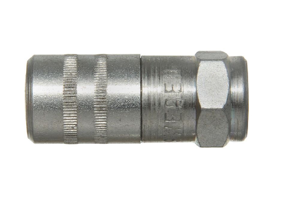 Наконечник присоединительный для смазки, ø15 мм., с встроенным обратным клапаном, присоединение 1/8”BSP(F/Inv.) 