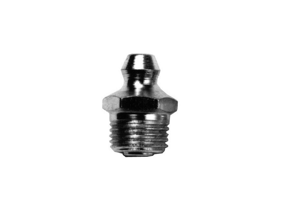 Пресс-маслёнка, прямая, 1/8" NPTF. Длина под шестигранную головку, 32 мм.