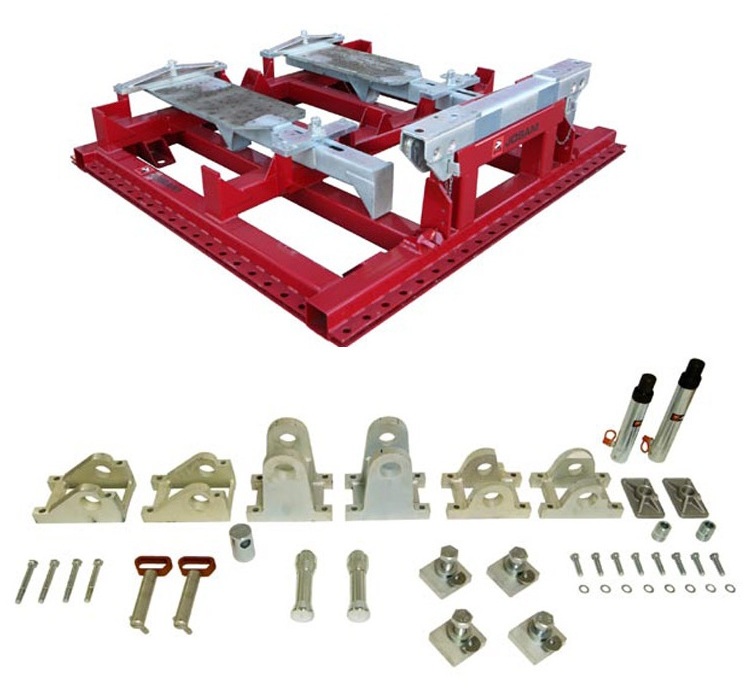 Стапель для правки кабин грузовых автомобилей