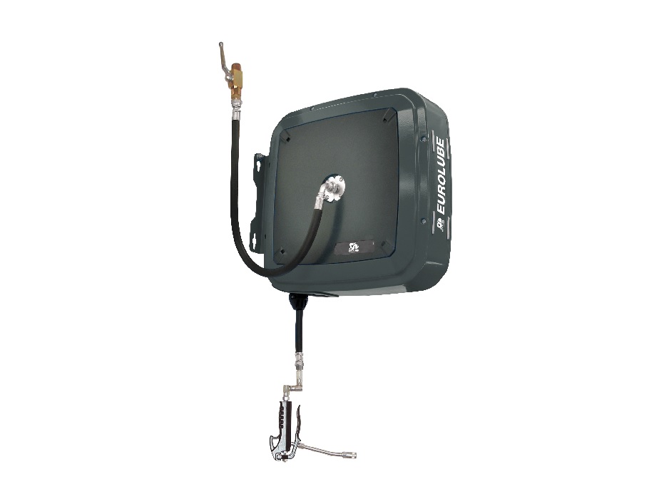 Катушка для смазки закрытая, шланг 15 м. х 3/8"; пистолет с Z-соединением