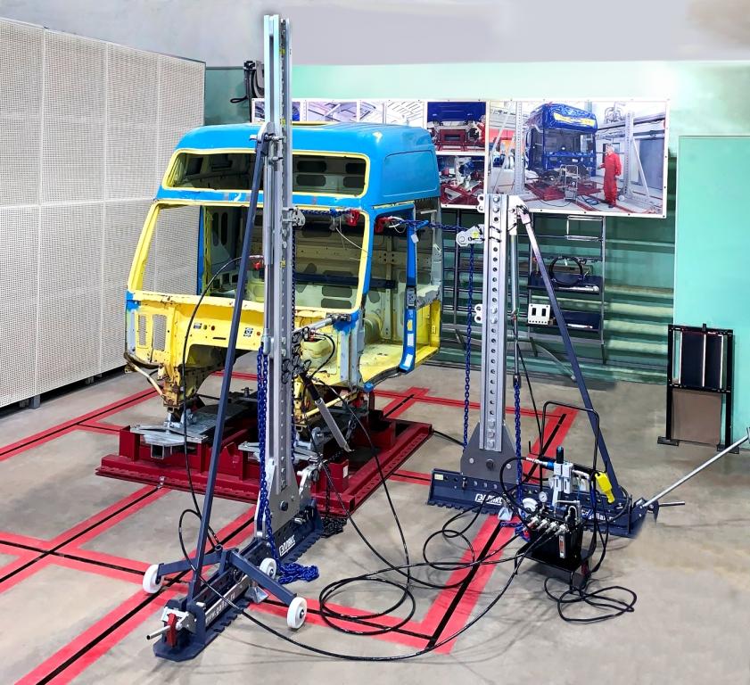 Стапель для правки кабин (без гидравлического инструмента и принадлежностей)