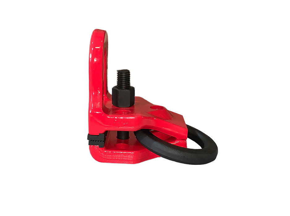 Зажим для вытягивания угловой, 100 мм, 6 т (прямое усилие), 3 т (поперечное усилие), с невращающимся креплением