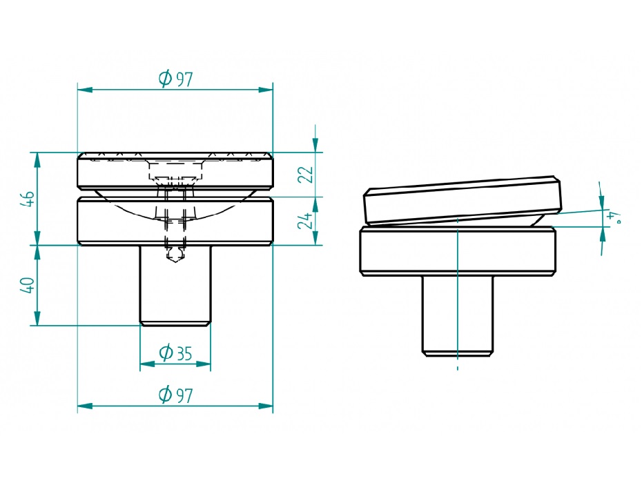 Опора плавающая для M60/22, М80/31, М80/42
