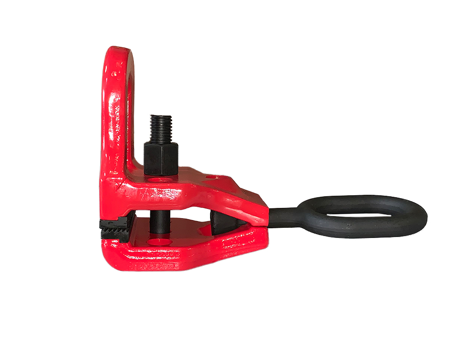 Зажим для вытягивания угловой, 100 мм, 6 т (прямое усилие), 3 т (поперечное усилие) с вращающимся креплением