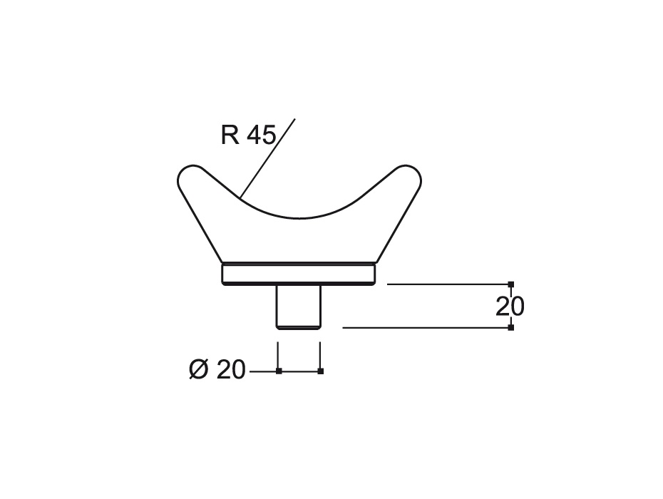 Опора V-образная, нагрузка до 80 т