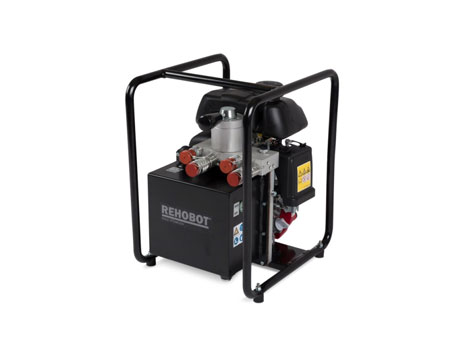 Насос гидравлический с бензиновым приводом (80МПа, 2100см3, 4-тактный, 1,8кВт, под 1 инструмент)