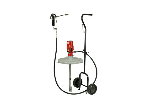 Нагнетатель смазки передвижной, под вёдра 20 кг., без пластины прижимной; пистолет для раздачи смазки; пневмопривод 55:1; 1МПа