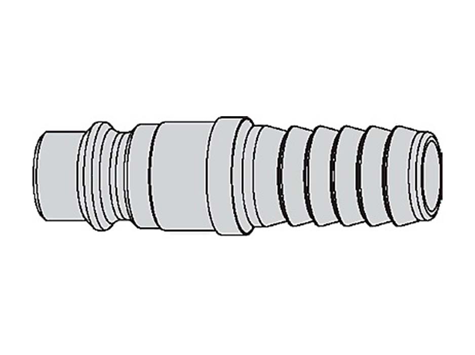 Быстроразъёмное соединение для сж. воздуха, ниппель, под шланг для воздуха Ø 13 мм (1/2")
