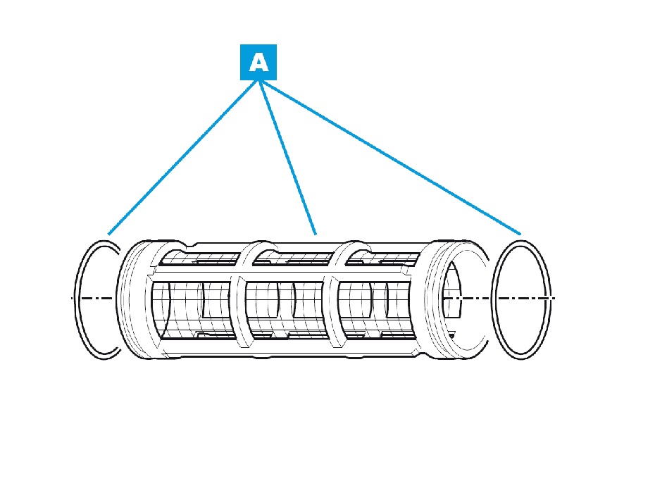 Дополнительная вставка сетчатого фильтра (дополнительная сетчатая вставка), артикул 2390169, размер пропускаемых частиц 32 "меш" (размер ячейки ~ 0,6 мм²).