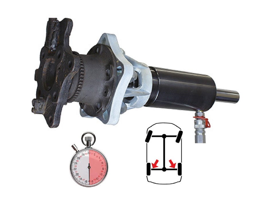 Комплект оснастки для гидравлического съемника заднего ступичного подшипника Peugeot Boxer, Citroen Jumper, Fiat Ducato 2002