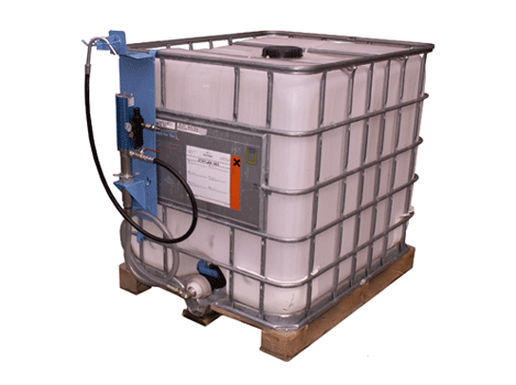 Комплект для раздачи масла из IBC контейнера, насос 1:1, шланг 1,5 м. с металл. носиком 