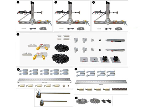 Комплект оборудования для правки рам грузовых автомобилей, автобусов, прицепов/полуприцепов