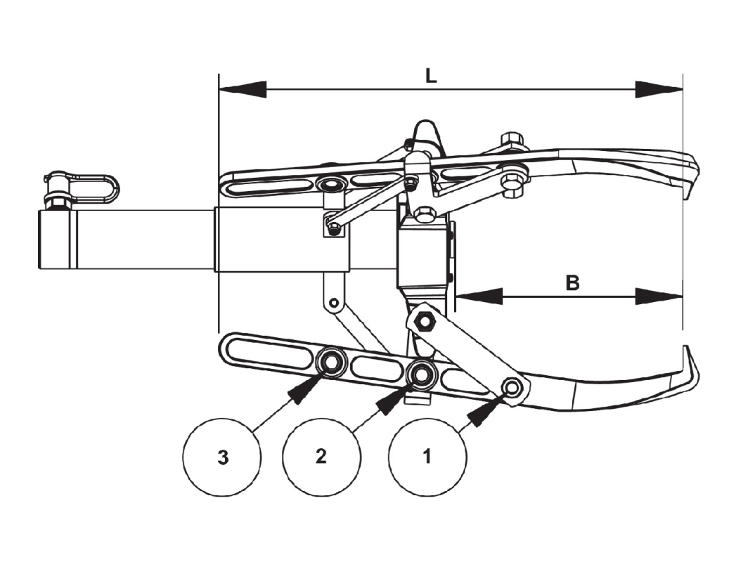 Съемник гидравлический на 10т