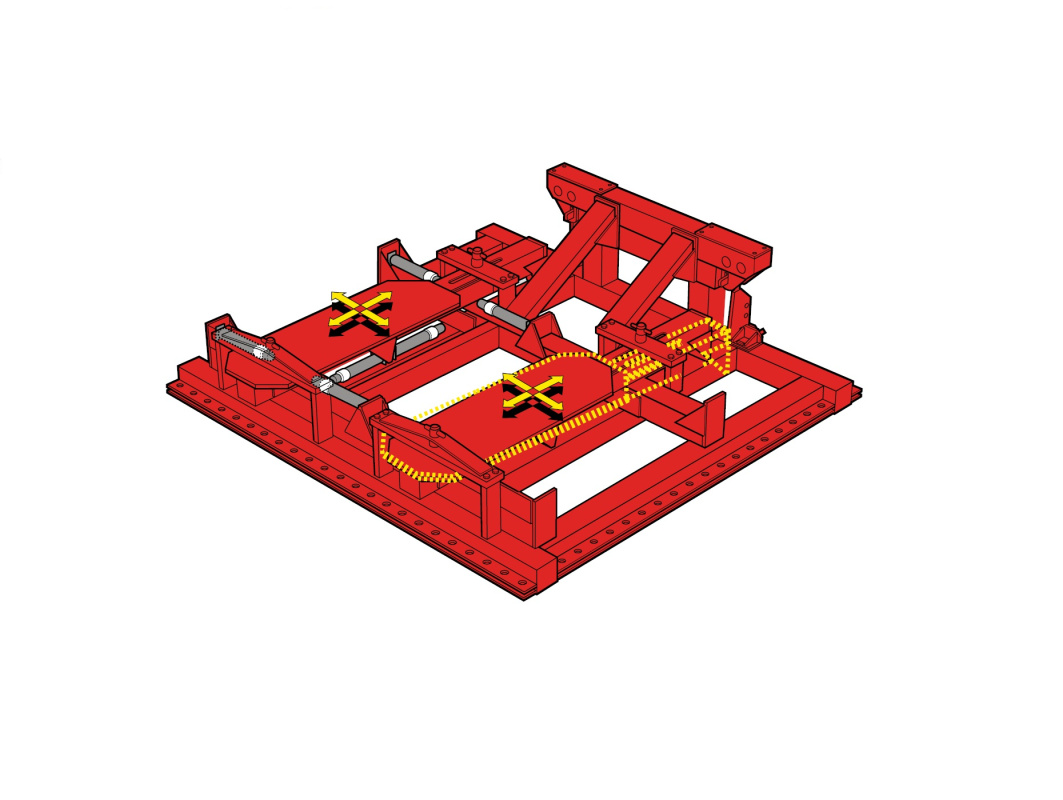 Стапель для правки кабин грузовых автомобилей