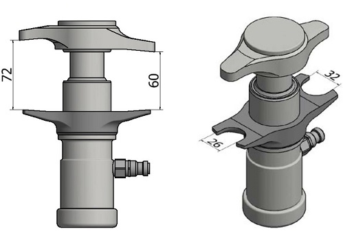 Выпрессовщик пальцев рулевых тяг легковых автомобилей 4,5 тонн