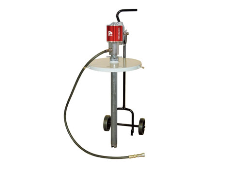 Нагнетатель смазки под бочки 20 кг, передвижной, насос 25:1, тележка, шланг 2м