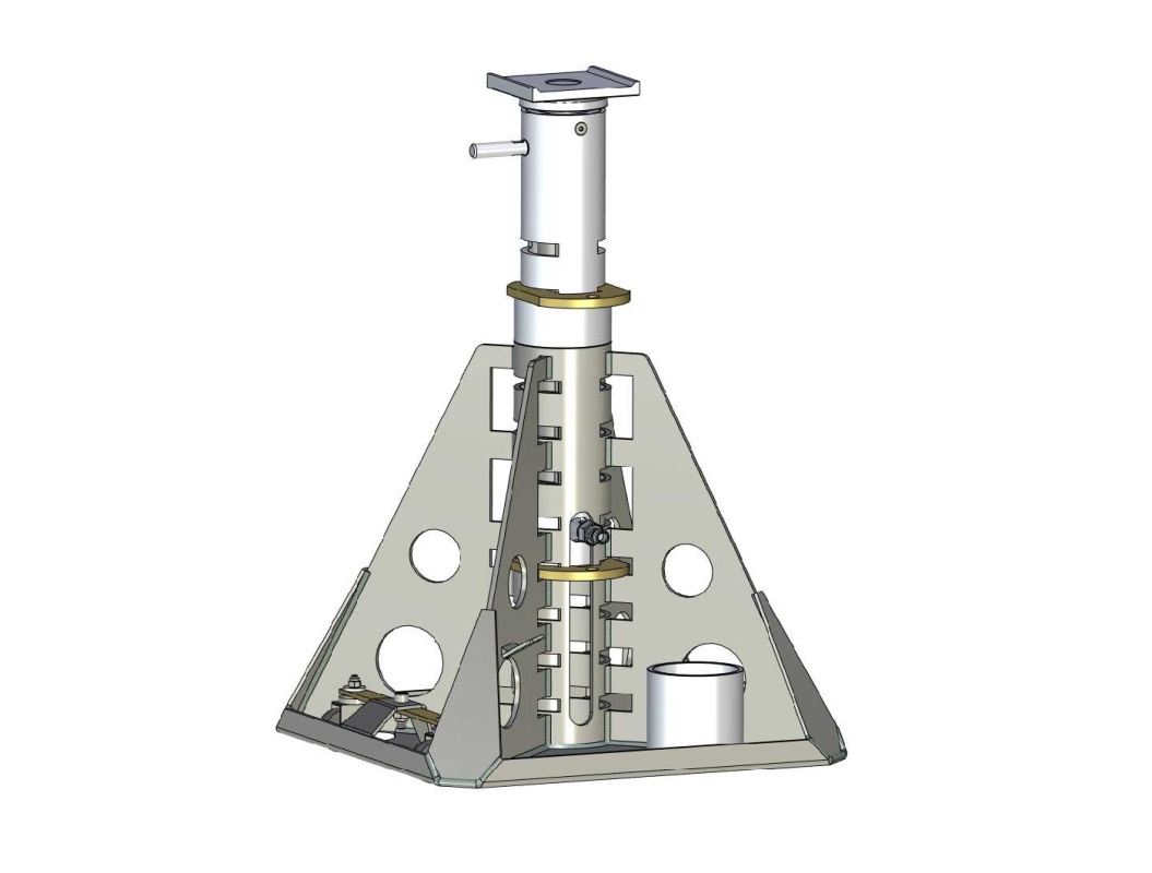 Домкрат гидравлический, подъем за раму, грузоподъемность 10 т