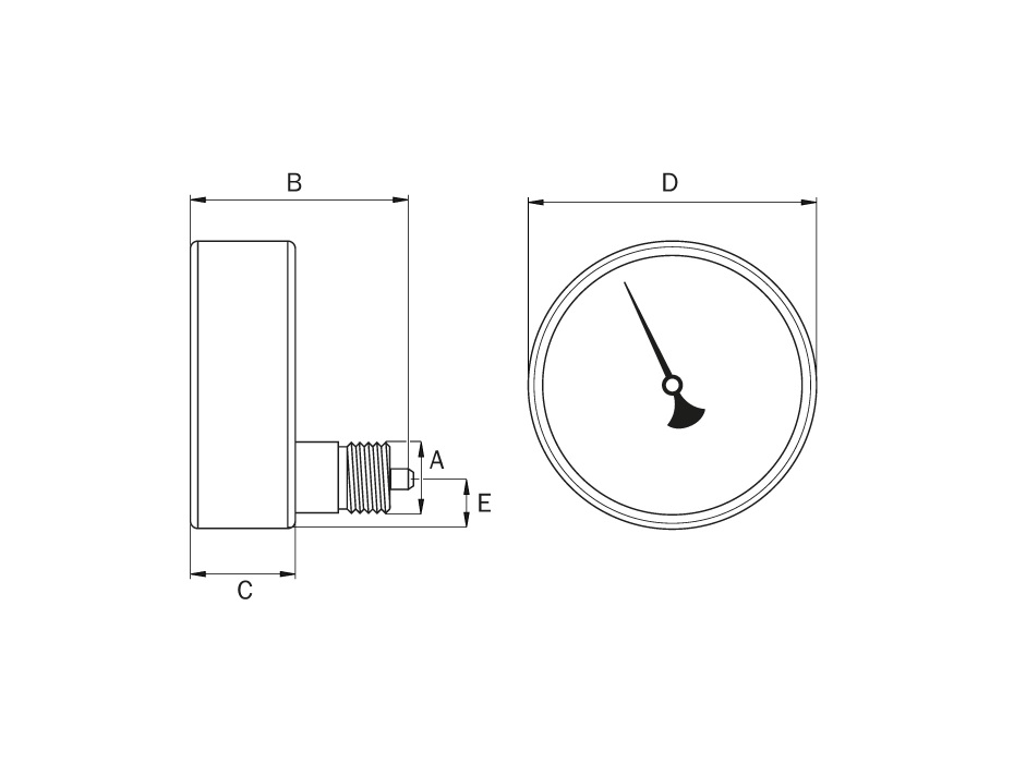 Манометр жидкозаполненный, 2 шкалы, диапазоны: 0-160 МПа, 0-20000 psi, 1/4"                        