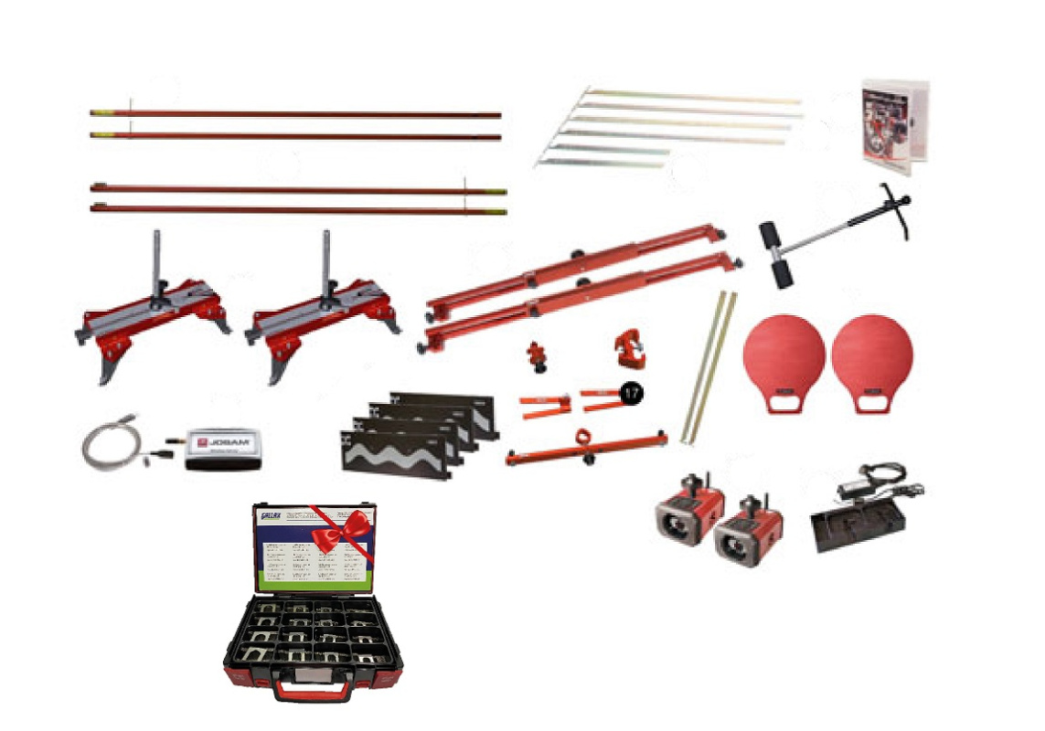 Электронный стенд измерения углов установки колес, положения осей, геометрии рам CamAligner с комплектом регулировочных шайб