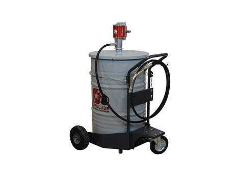 Нагнетатель смазки передвижной для бочки 200 л., тележка; пневмопривод 15:1; 15 л./мин.; 1 МПа; без бочки