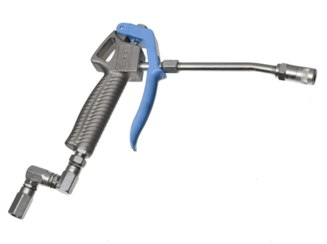 Пистолет для раздачи смазки с Z-соединением, с жёсткой выпускн. трубкой и гидравлической насадкой, G1/4''( f ), 50МПа¶