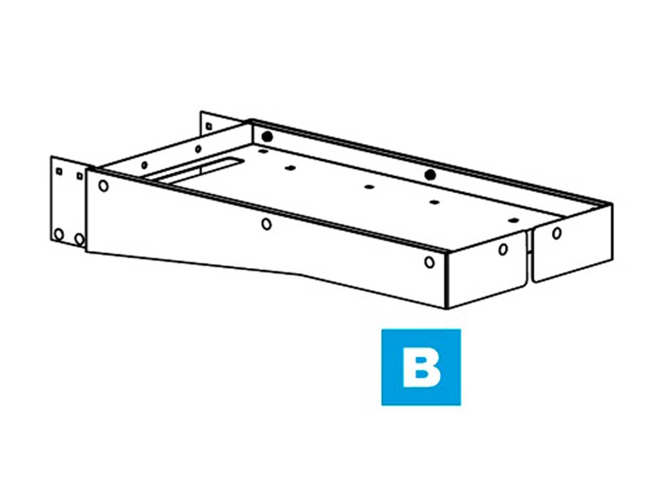 Консоль для крепления катушки удаления выхлопных газов к стойкам 92150 и 92152