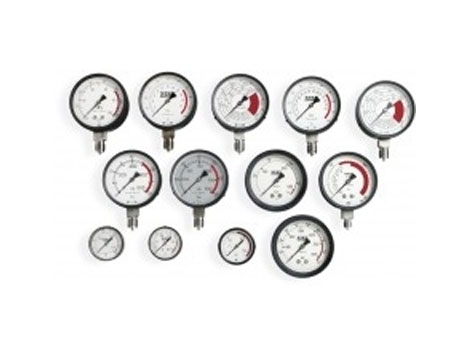 Манометр, 2 шкалы, диапазоны: 0-24 т., 0-700 бар, 1/2"       