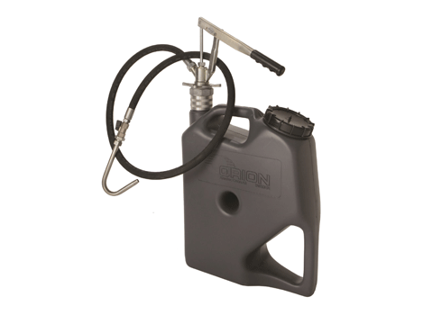 Комплект для раздачи масла переносной, ёмкость Orican 16 л., шланг 1,5 м., насос ручной, производительность 0,1 л./ход штока