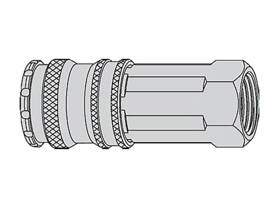 Быстроразъёмное соединение для сж. воздуха, муфта, под шланг для воздуха, резьба G3/8" (f)