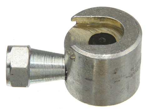 Наконечник для плоских фитингов (кнопочных головок), G1/8" (f), Головка ниппеля Ø 22 мм, высота: 28 мм, уплотнение: резина 