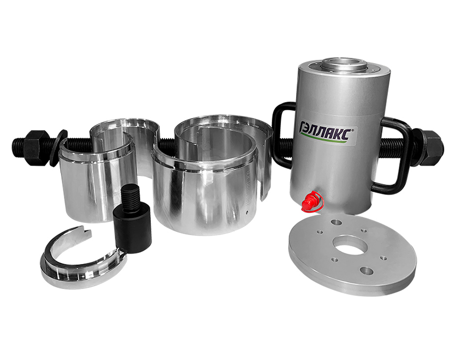 Выпрессовщик втулок и осей гидравлический, усилие 50 т (гидроцилиндр из алюминия)