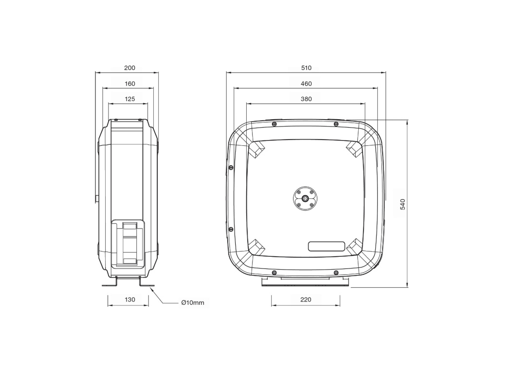 Катушка закрытая для раздачи масла, шланг 15 м х 1/2"; 7,5 МПа; пистолет с цифровым расходомером