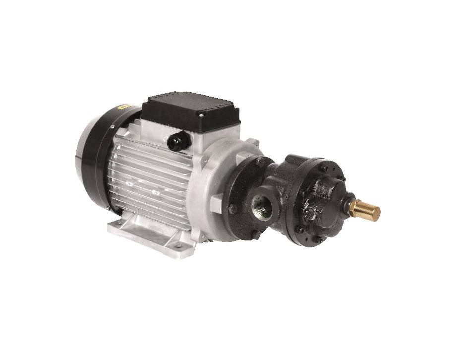 Насос электрический шестерёнчатый самовсасывающий для масла, 220В, 50 л/мин, 1,5 кВт, 8 бар,вход/выход G1" (f).  