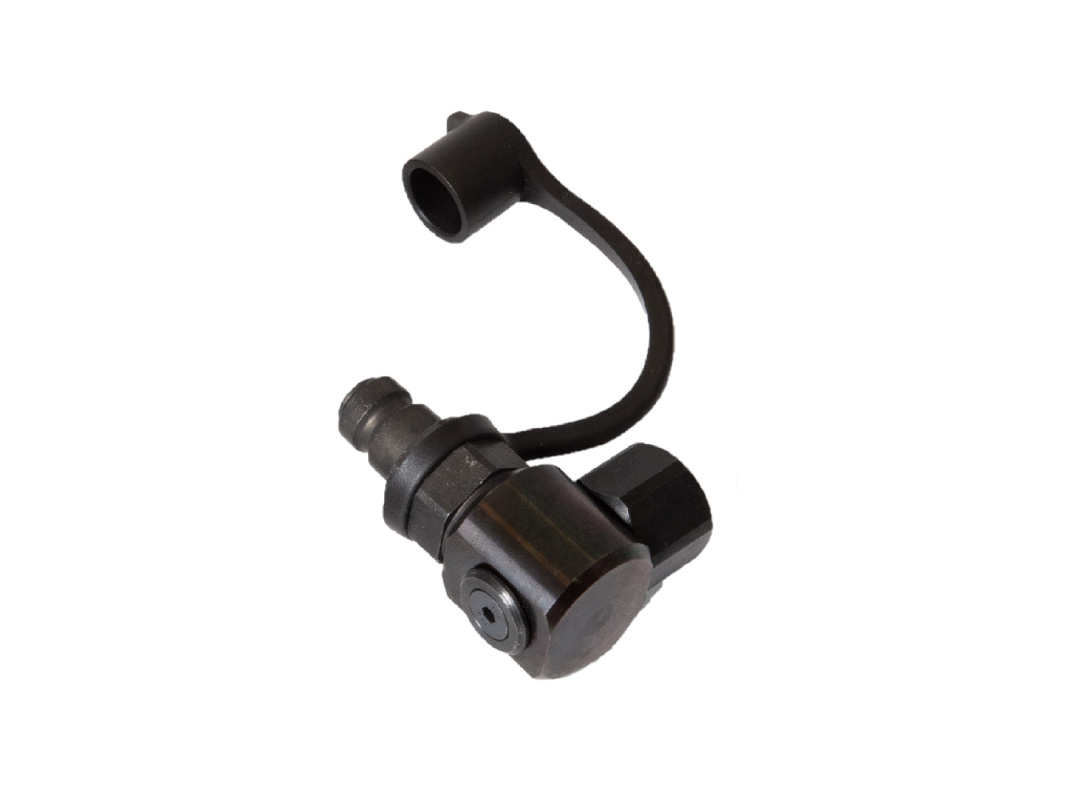 Быстроразъемное соединение гидравлическое, угловое с вращением на 360 град., 150 МПа, G 1/4", папа