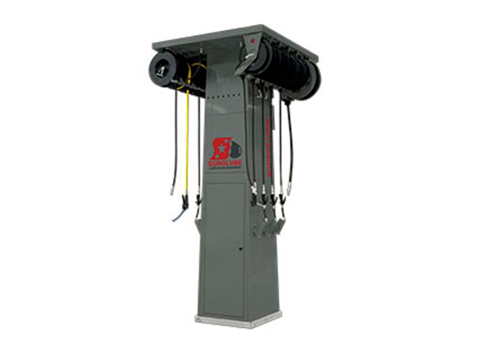 Стойка сервисная на 16 катушек раздаточных и 1 катушки для выхлопных газов; 2,35м. х 1,66м. х 3,6м.