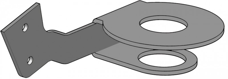 Держатель правосторонний для удлинителя к моделям M100/72 и M150/90