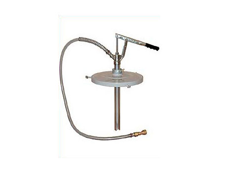 Насос ручной для перекачки смазки, для бочек 20 кг., с прижимной пластиной, 80 гр. за один ход штока