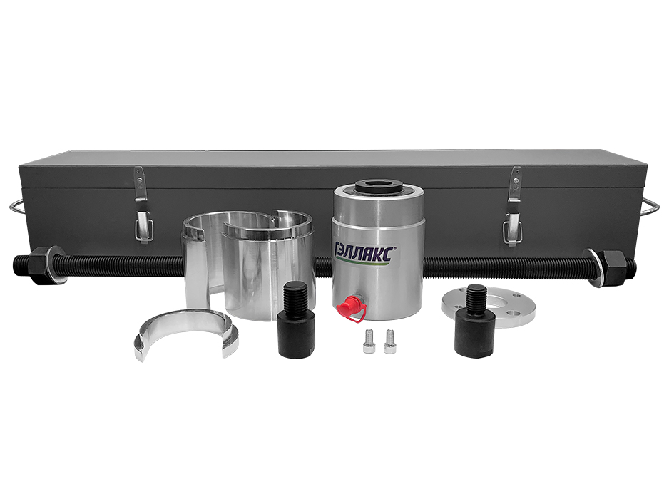 Выпрессовщик втулок и осей гидравлический, усилие 36 т (гидроцилиндр из алюминия)