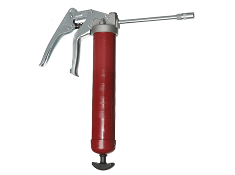 Насос рычажный ручной (Шприц) для смазки пистолетного типа, управляется одной рукой,модель: промышленная, произв-ть 0,8 г/такт, 45 МПа (450 бар). 