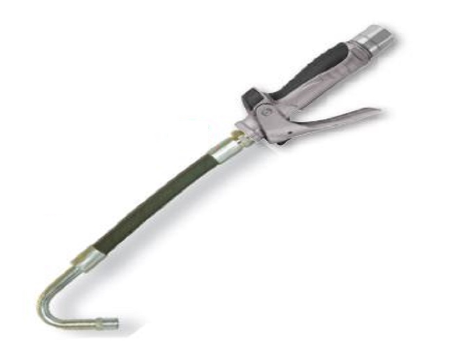 Пистолет маслораздаточный с гибким носиком 135° с автоматическим каплеуловителем, 10 МПа, для трансмиссионного масла