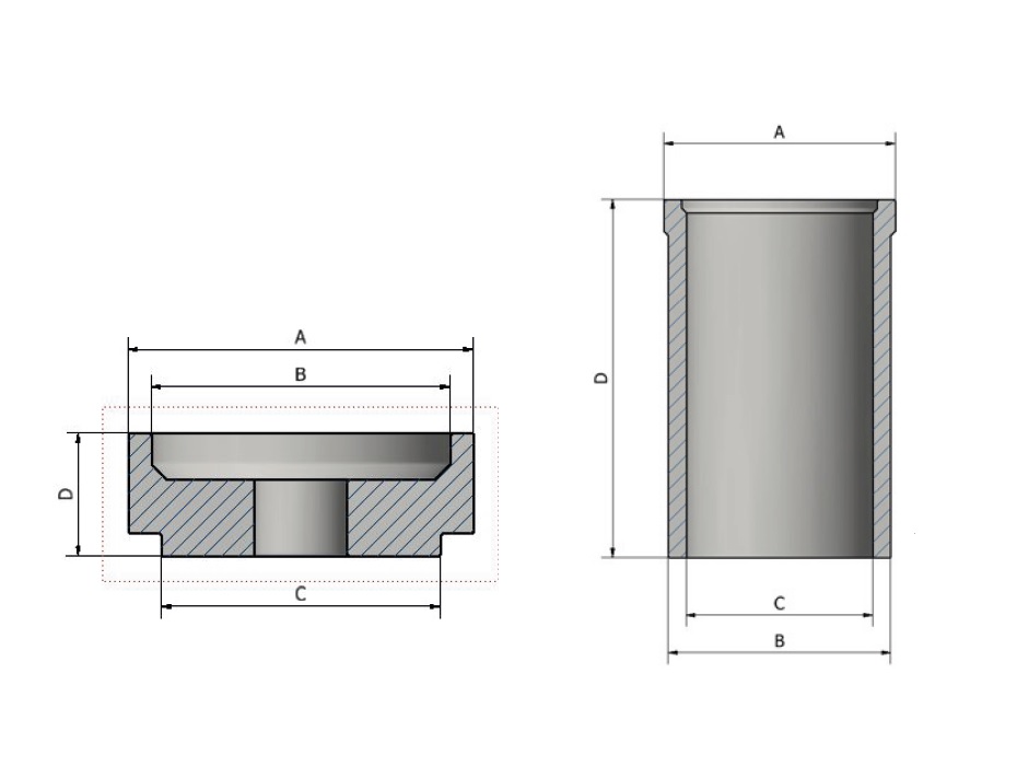 Комплект оснастки (втулок и упорных шайб) для запрессовки и выпрессовки сайлентблоков ( комплекты EBH26, 03-00028, 03-00031-001 поставляются отдельно)
