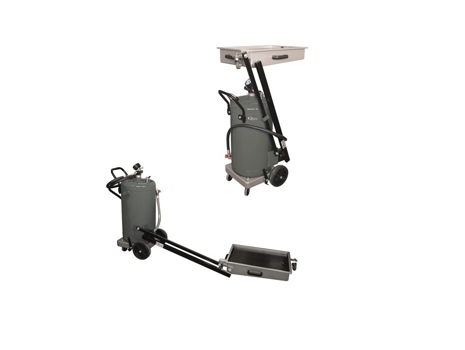 Маслосборник передвижной с подвижной воронкой, 65 л, с эжектором