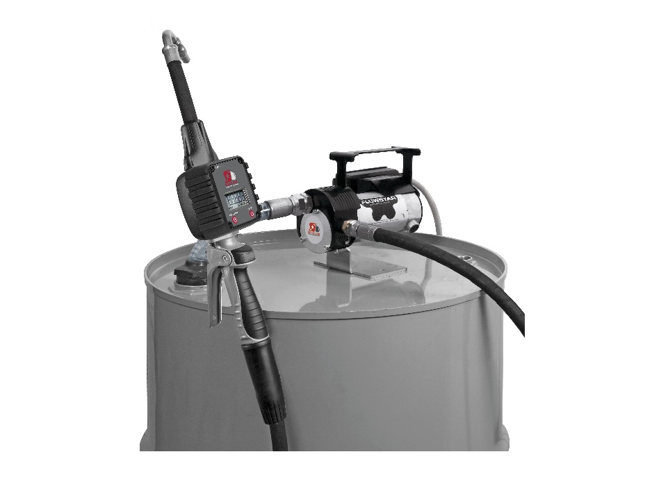 Комплект электрического насоса для раздачи масла из бочек 200 л.; 1  МПа; 4 л/мин; 24 В постоянного тока; 16 А.; IP44