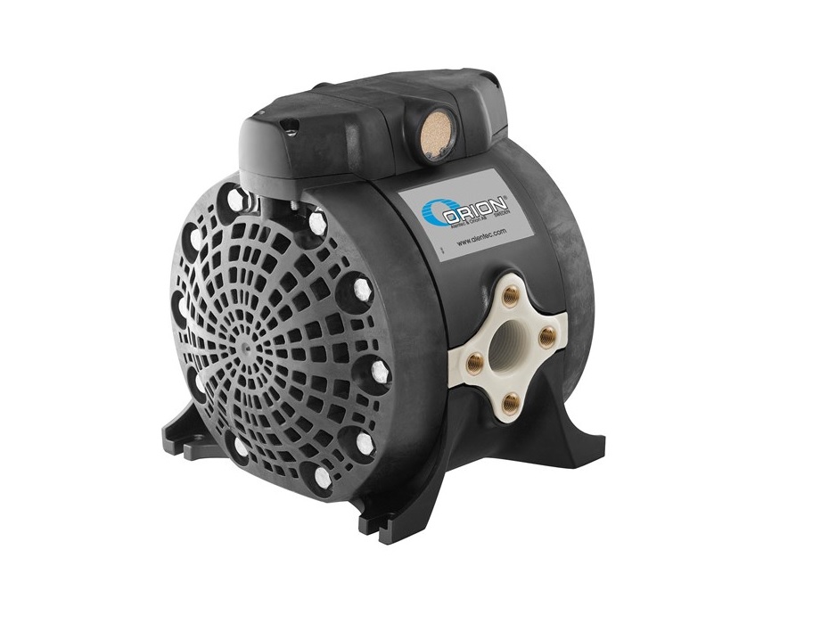 Насос диафрагменный с пневмоприводом, 1:1;  100 л/мин, воздух 0,8 МПа, G3/8"(f), вход/выход G1"(f), Корпус - Полипропилен