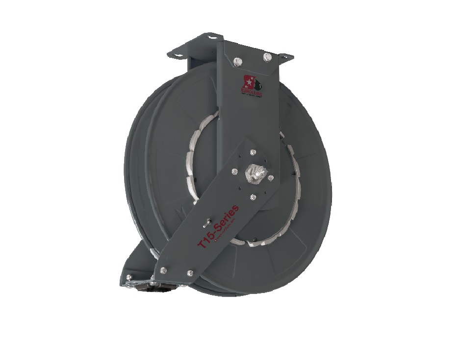 Катушка открытая без шланга для раздачи смазки, для шланга 15 м. х 3/8”, цельностальная; 35 МПа; 3/8”