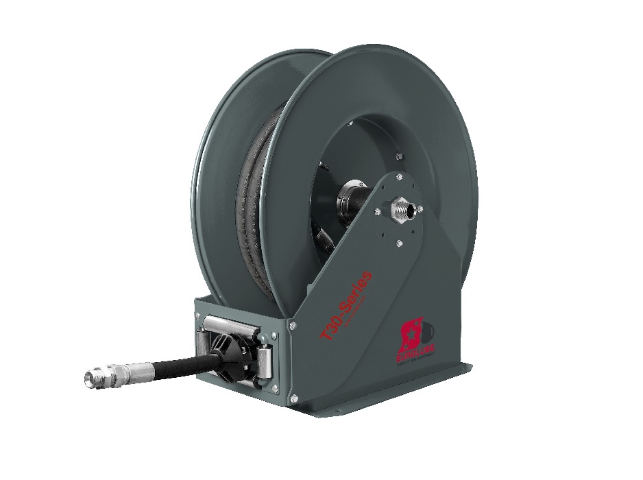 Катушка открытая для раздачи больших объёмов масла, шланг 30 м. х 1/2", цельностальная; 7,5 МПа; 1/2"