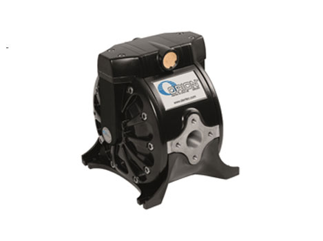 Насос диафрагменный с пневмоприводом, 1:1, 100 л/мин, 0,8 МПа, воздух G3/8", масло вх-вых G1"(f)