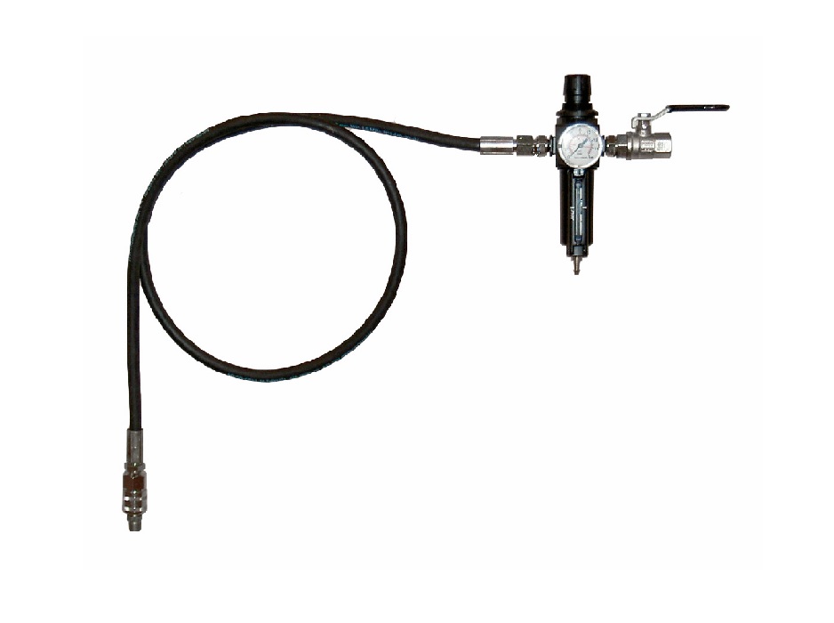 Комплект фильтра-регулятора с шлангом для подключения  пневматического насоса; 1/2"