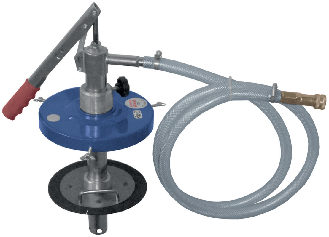 Насос ручной для перекачки смазки в резервуары, под бочки 50 кг Ø 365-415 мм