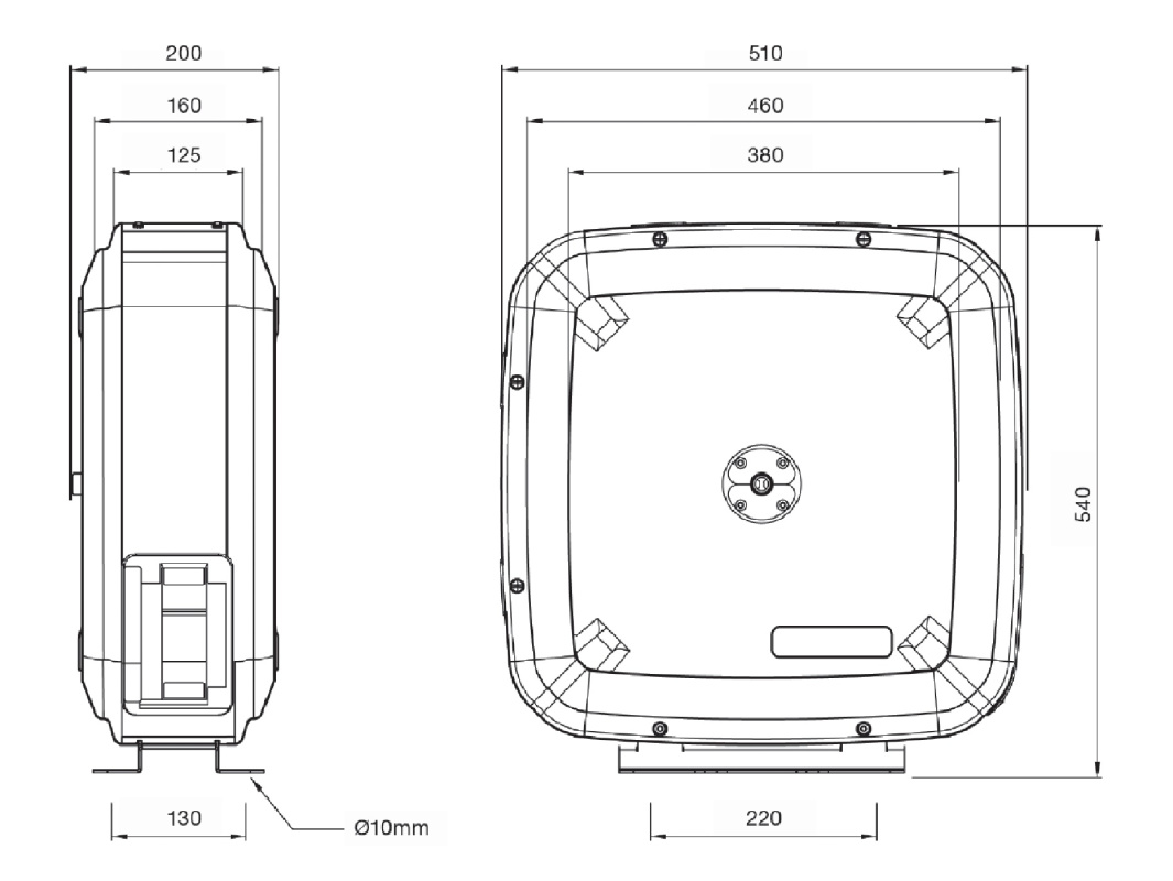 Катушка закрытая для раздачи масла, шланг 15 м. х 1/2"; 7,5 МПа; пистолет